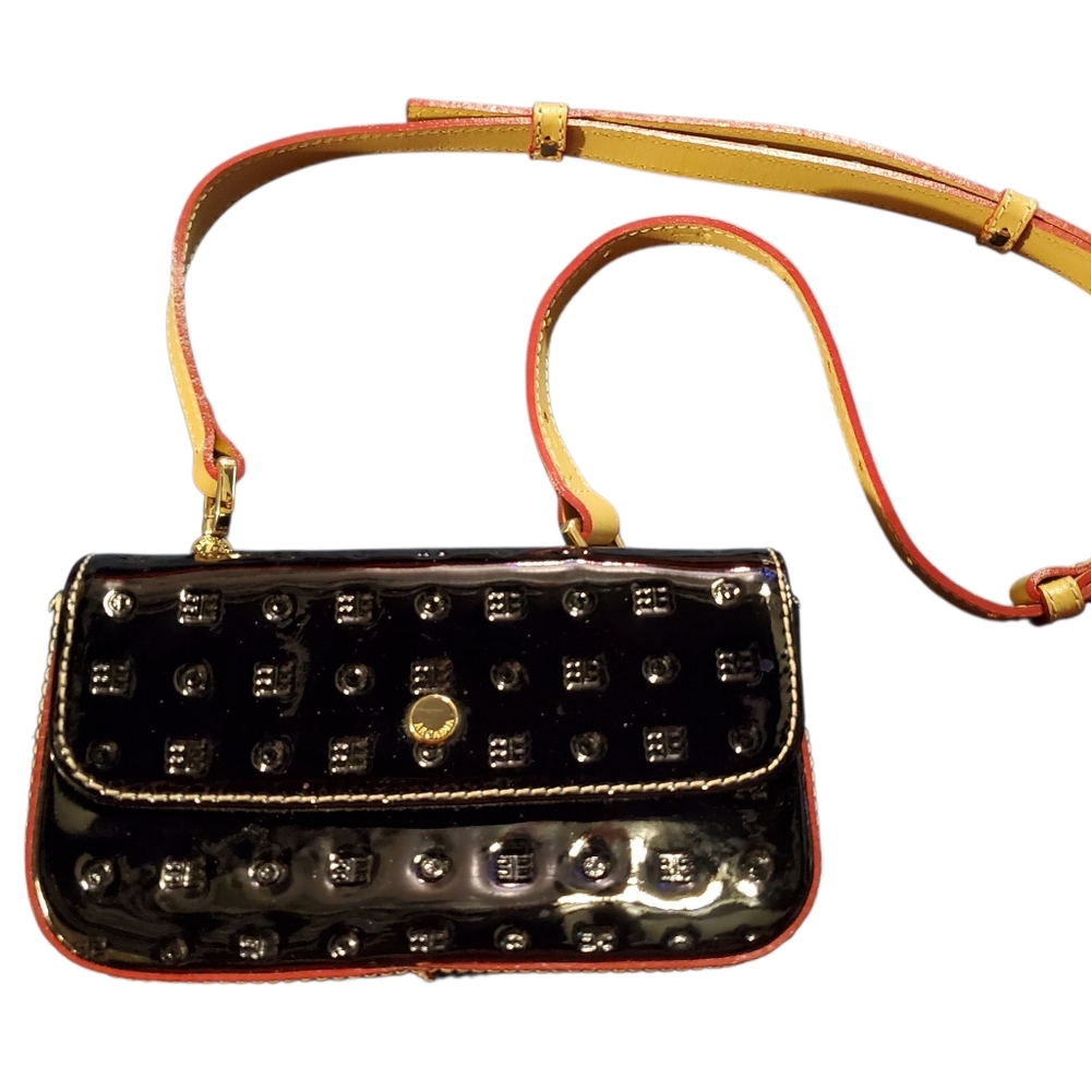 Arcadia Patent Leathet Mini Cross Body Bag
